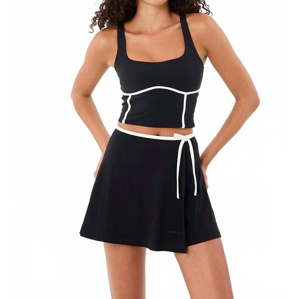 NEW CREAM YOGA jane bustier bra tank in black